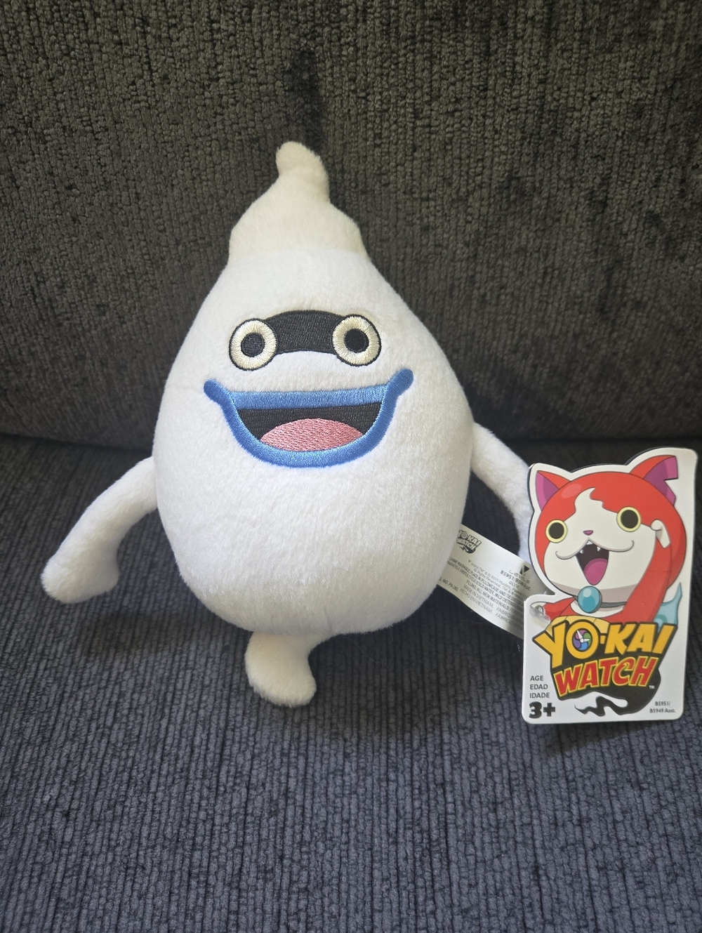 Yokai Watch Whisper Ghost Plush Toy  Hasbro 2015 NWT